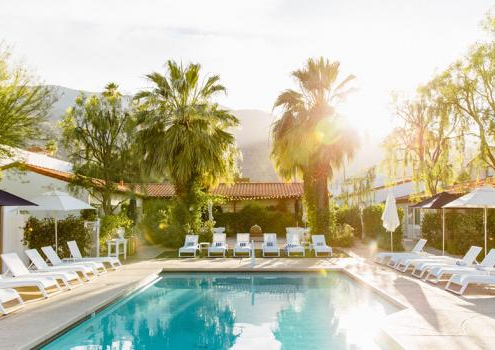 Alcazar’s salt water purified pool in the daytime