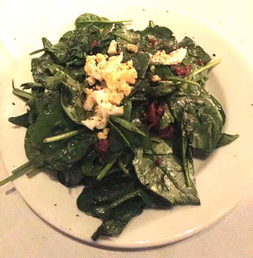 Wilted Spinach Salad