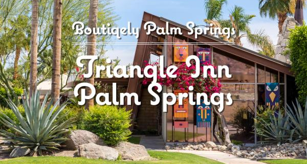 A screenshot from the Boutiquely Palm Springs video tour of the Triangle Inn Palm Springs