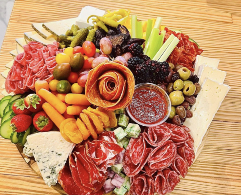 A charcuterie board from On The Mark