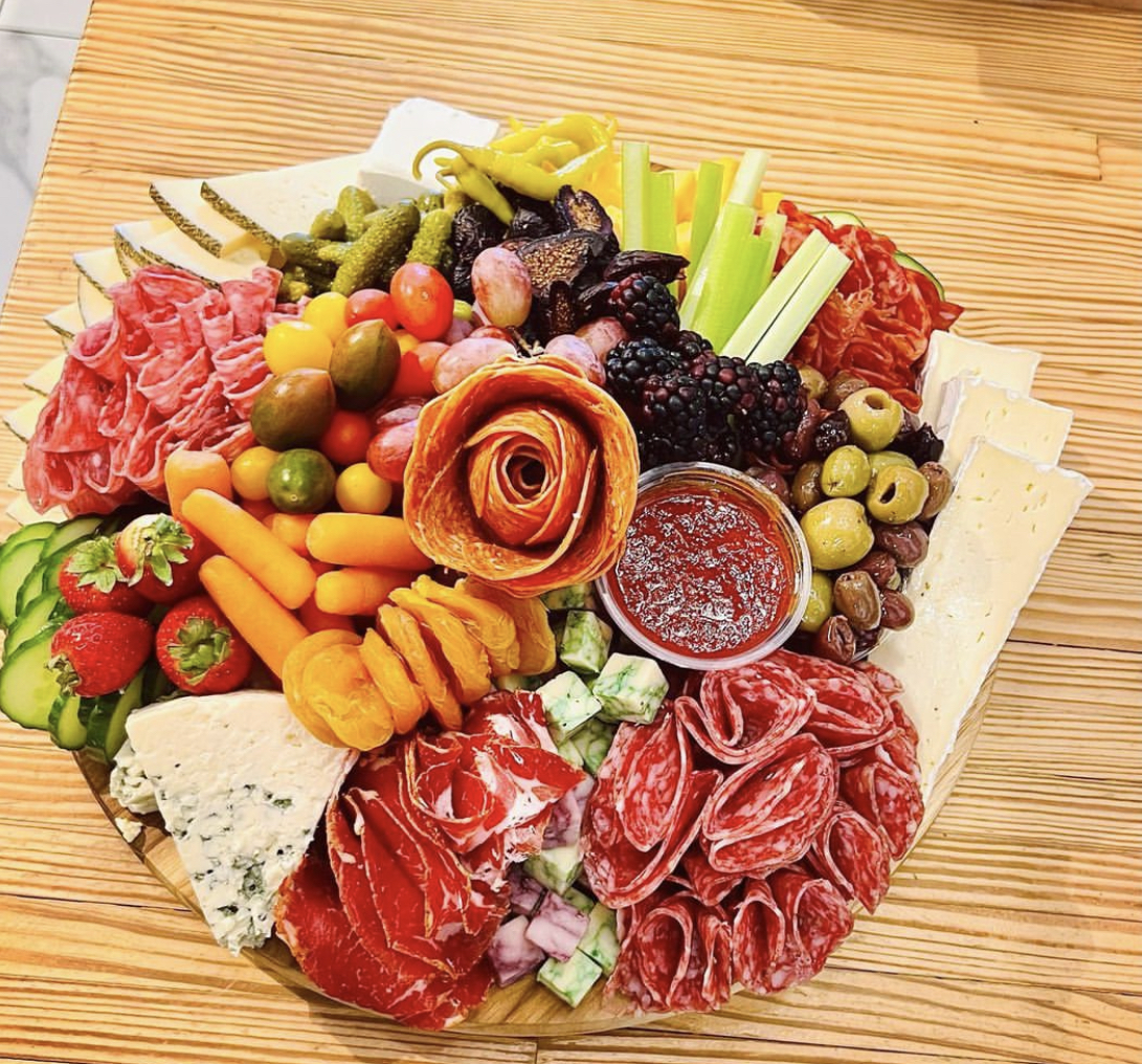A charcuterie board from On The Mark