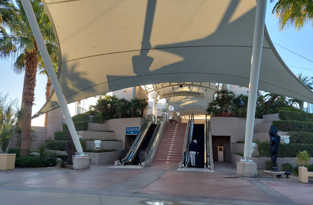 The Sonny Bono Concourse at the Palm Springs International Airport