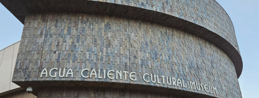 The entrance to the Agua Caliente Cultural Museum in Palm Springs, California