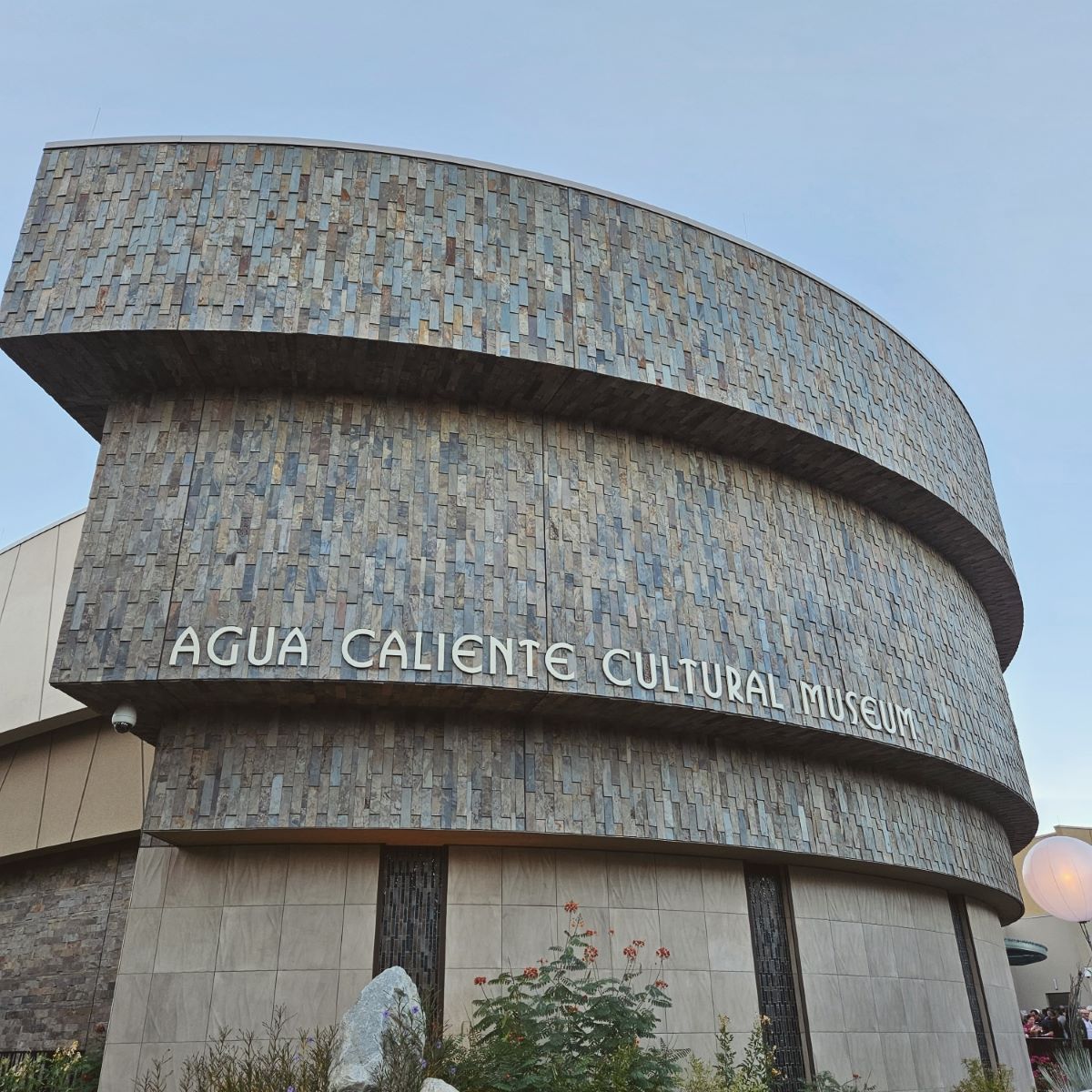 The entrance to the Agua Caliente Cultural Museum in Palm Springs, California