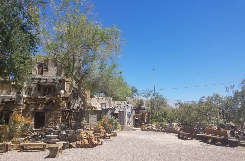 Buildings at Cabot's Pueblo Museum in Desert Hot Springs