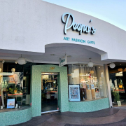 The exterior of Peepa's boutique in Palm Springs, California